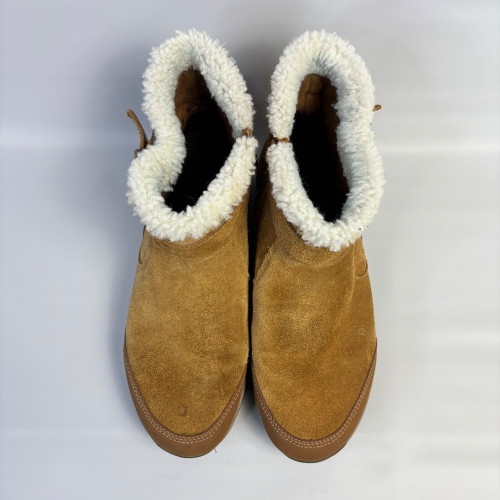 EASY SPIRIT Womens Brown Water Resistant Elk Round Toe Wedge Zip-Up Winter 9M - Picture 3 of 11